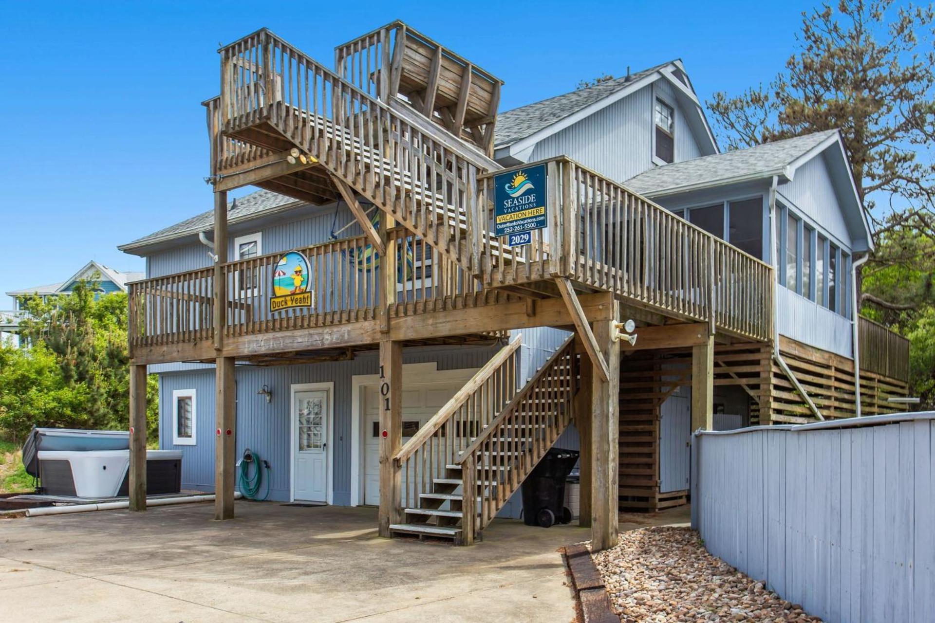 2029 Duck Yeah 5 Min Walk To Beach Exterior photo